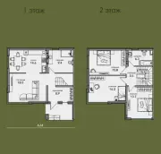 3-комнатный коттедж